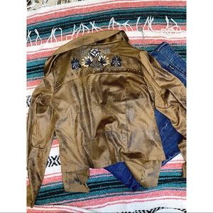 Shyanne Suede Brown Jacket